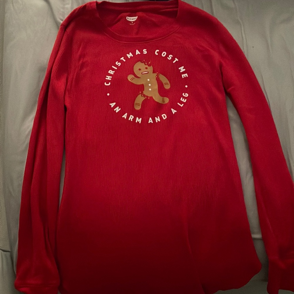 Old navy Christmas pj shirt